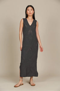 Sylvie Dress - Lotus & Graphite