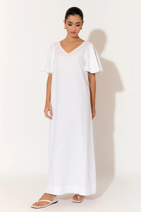 Theo Linen Maxi - White