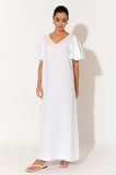 Theo Linen Maxi - White