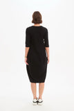 Diagonal Seam Dress - Black