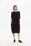 Diagonal Seam Dress - Black