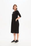 Diagonal Seam Dress - Black
