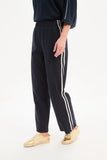 Straight Leg Lounge Pant - Navy/Cream Stripe