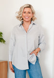 Diamonte Shirt - White & Slate