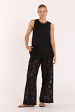 Valerie Lace Pant - Black