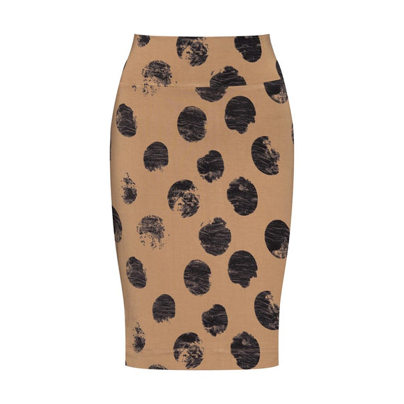 Whitney Tube Skirt in Steel Dot