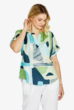 Mariana Blouse - Naxos Print
