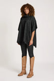 Zarda Poncho - Mocha & Black